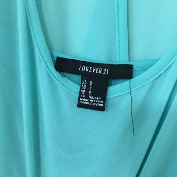 Aqua High-Low Dress - Picture 3 of 4